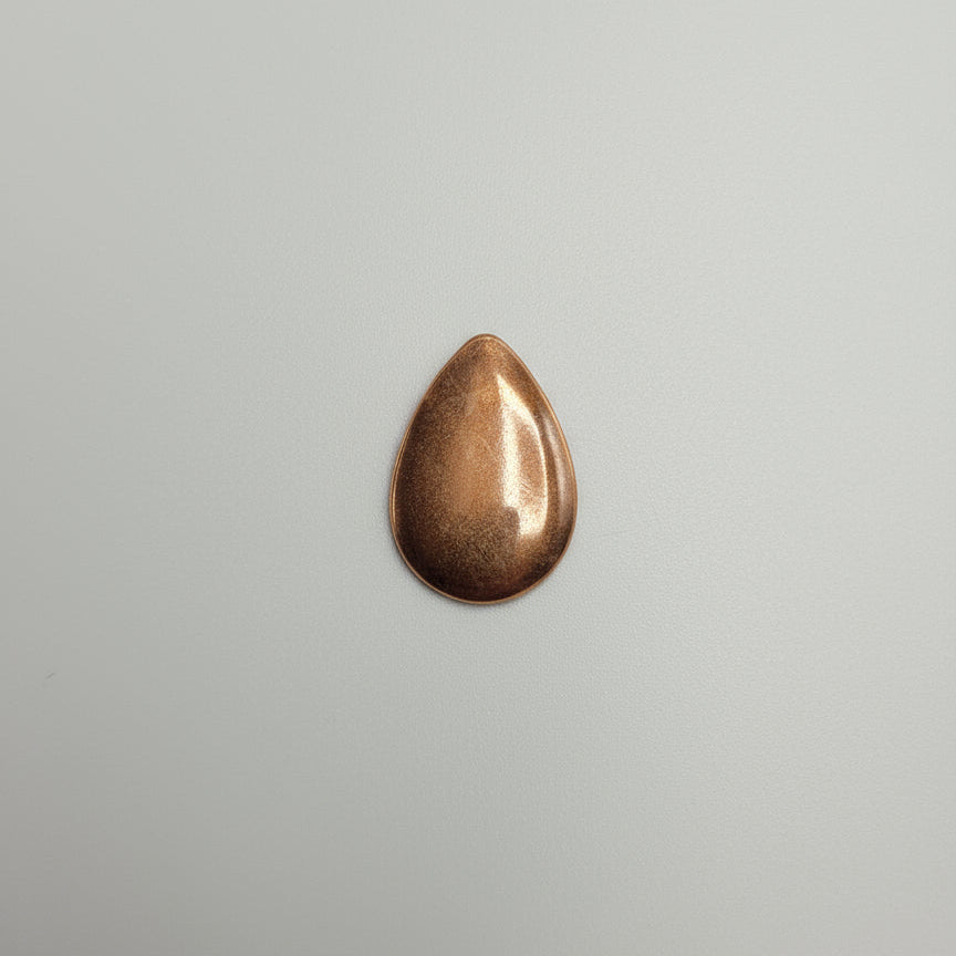 Small copper teardrop