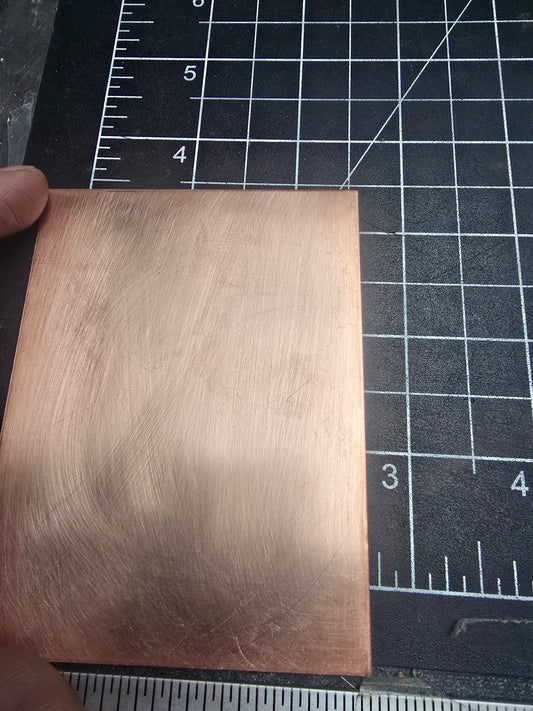 EV103 Copper Blank -Large Rectangle 3 x 4"