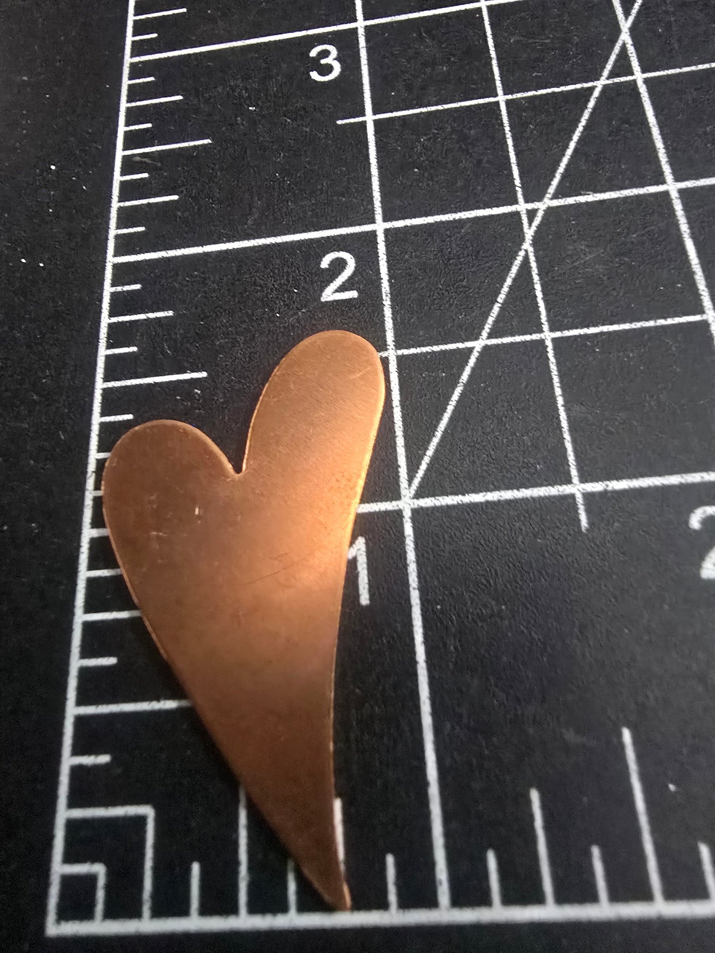 EV204 Copper Blank - Medium Funky Heart