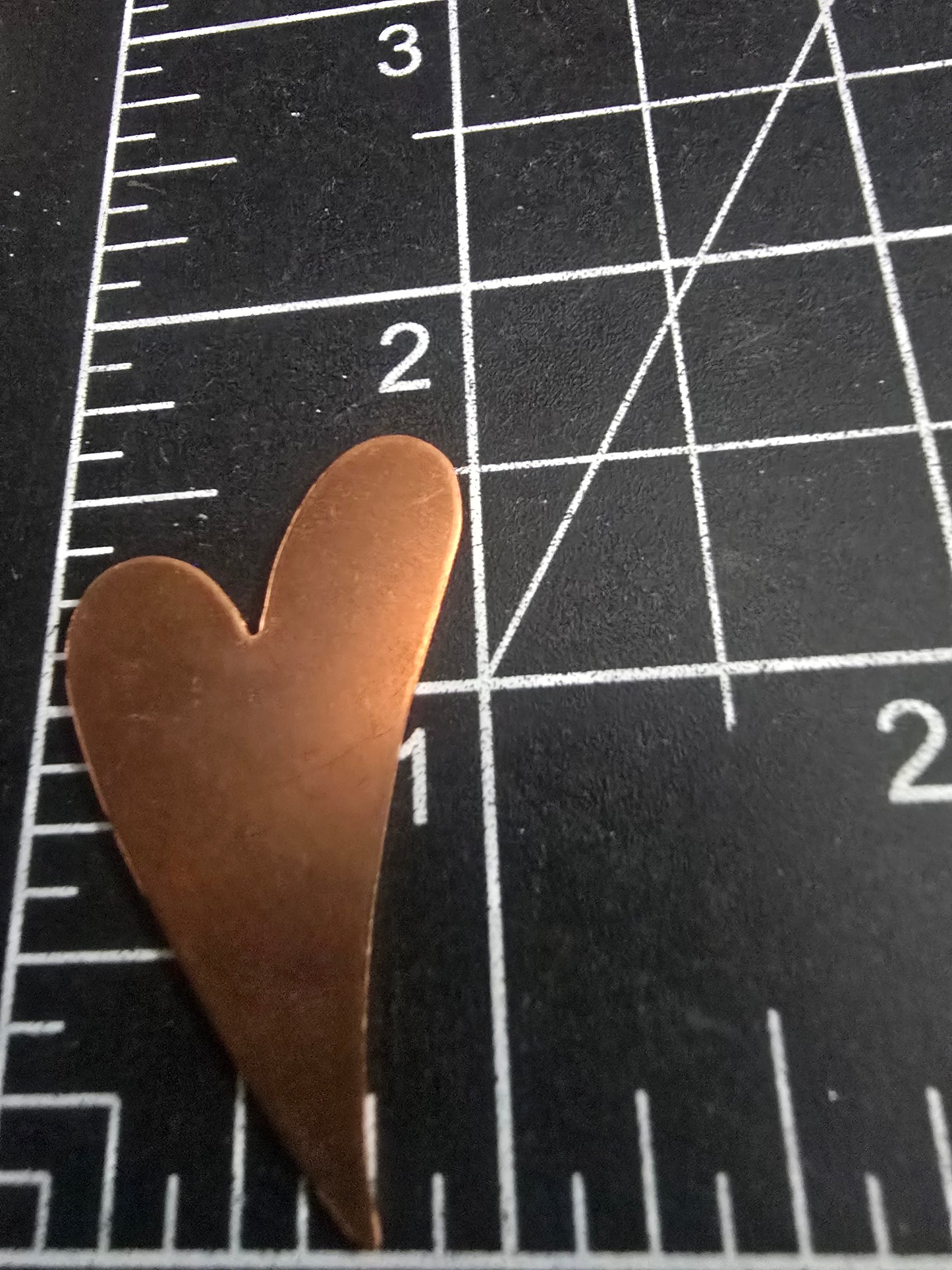 EV204 Copper Blank - Medium Funky Heart
