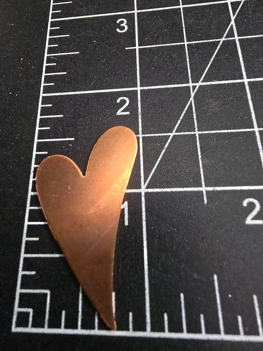 EV204 Copper Blank - Medium Funky Heart