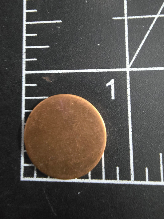 EV133 Copper Blank - Small Circle
