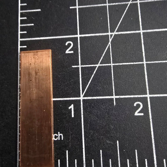EV009 Copper Blank - Rectangle 1 3/4 x 1/2"