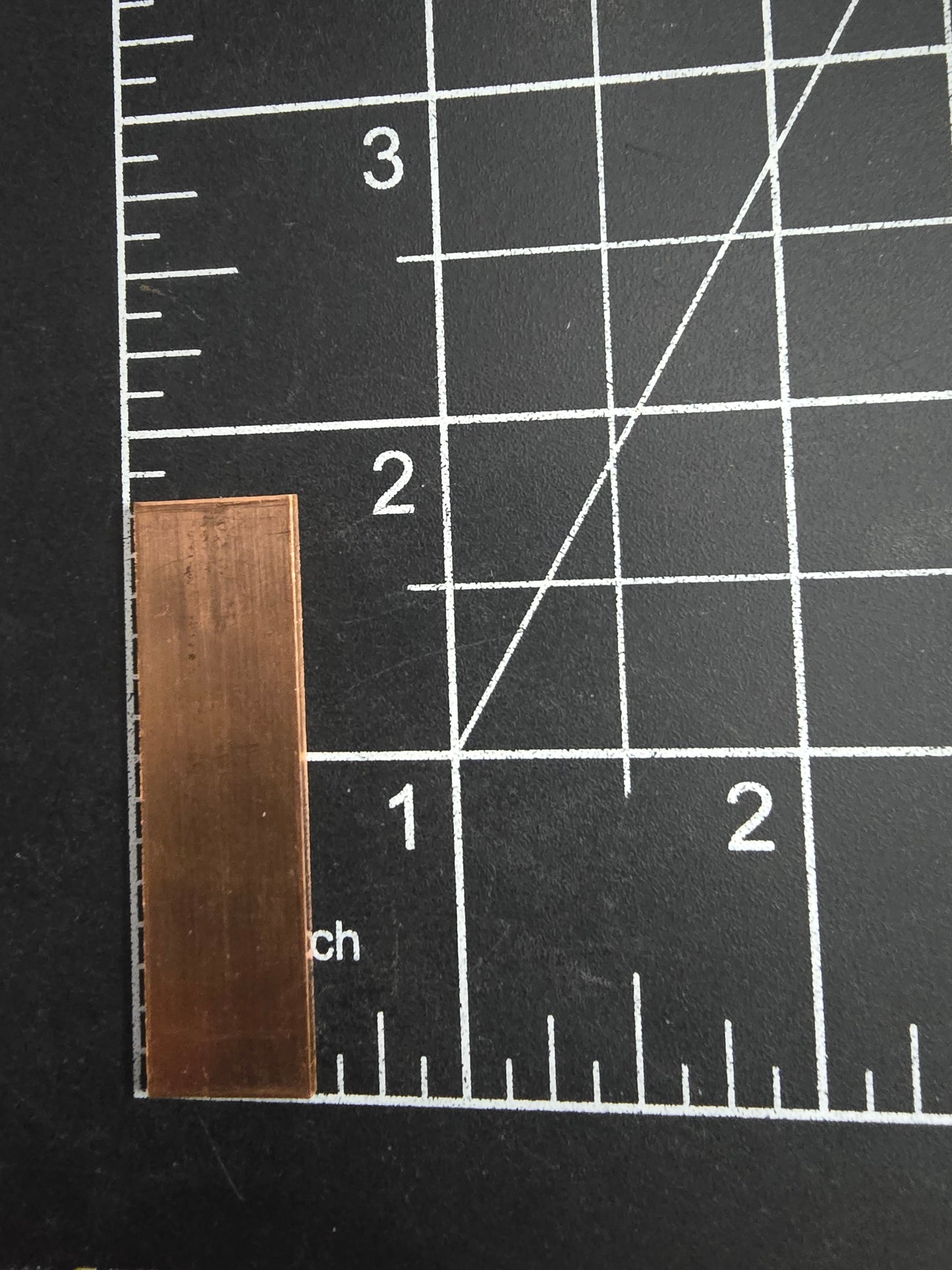 EV009 Copper Blank - Rectangle 1 3/4 x 1/2"