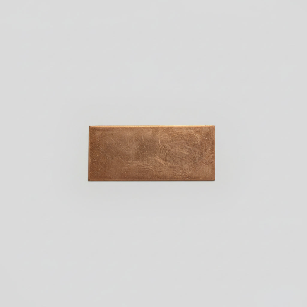 EV002 Copper Blank Rectangle- 1 x 2"