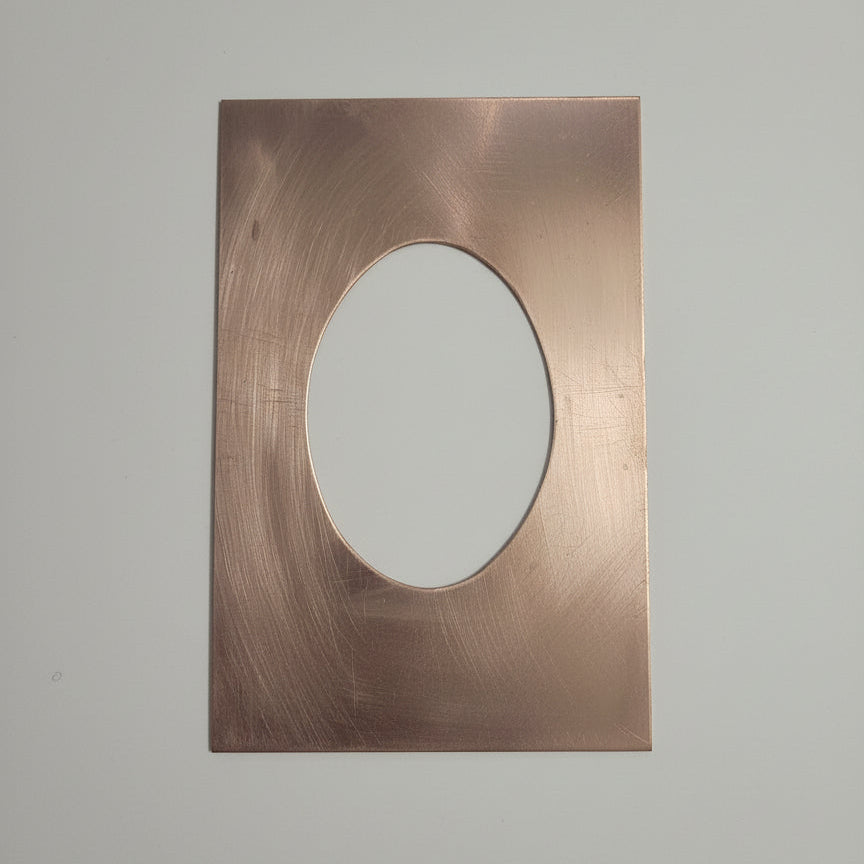 EV126  Copper Blank - Unique Hand Cut Picture Border