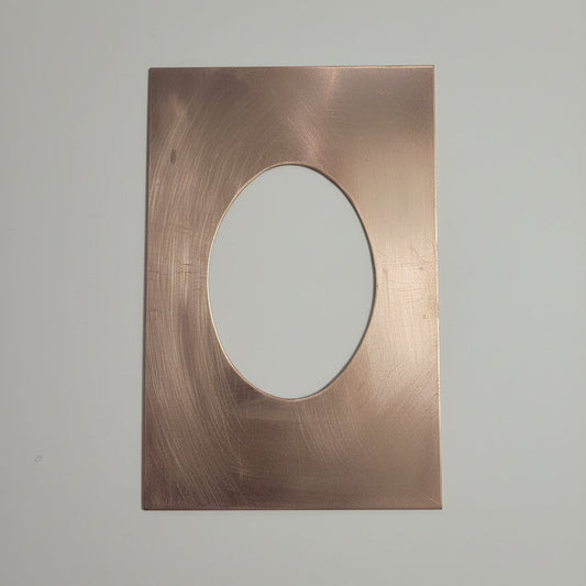 EV126  Copper Blank - Unique Hand Cut Picture Border