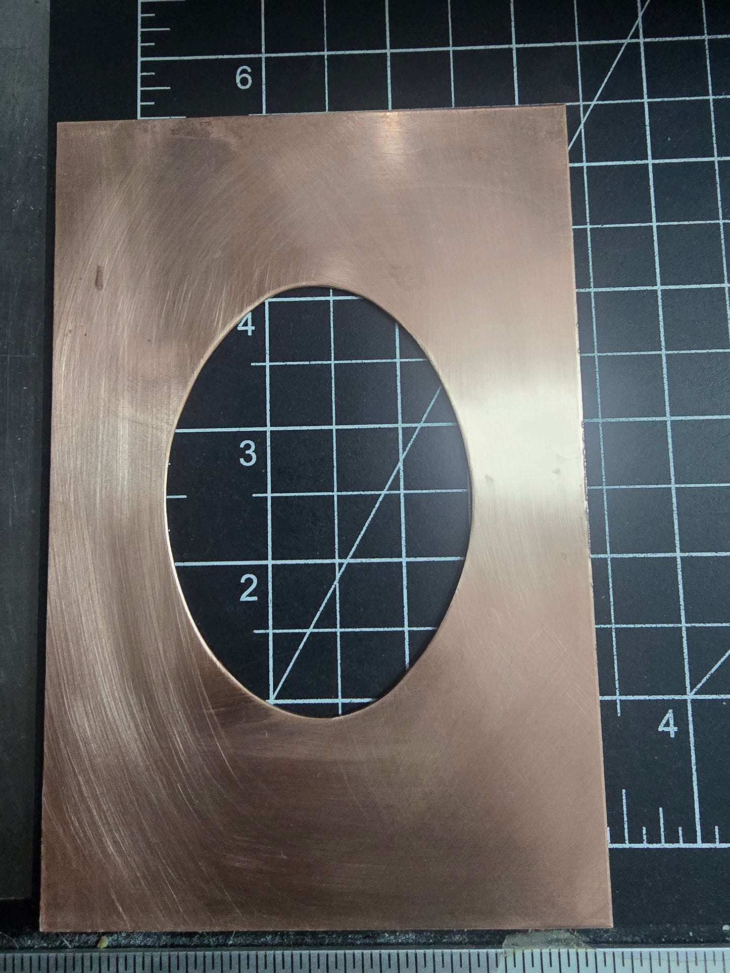 EV126  Copper Blank - Unique Hand Cut Picture Border