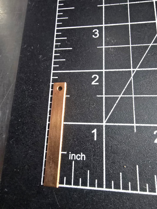 EV093 Copper Blank - Thin Rectangle with Hole
