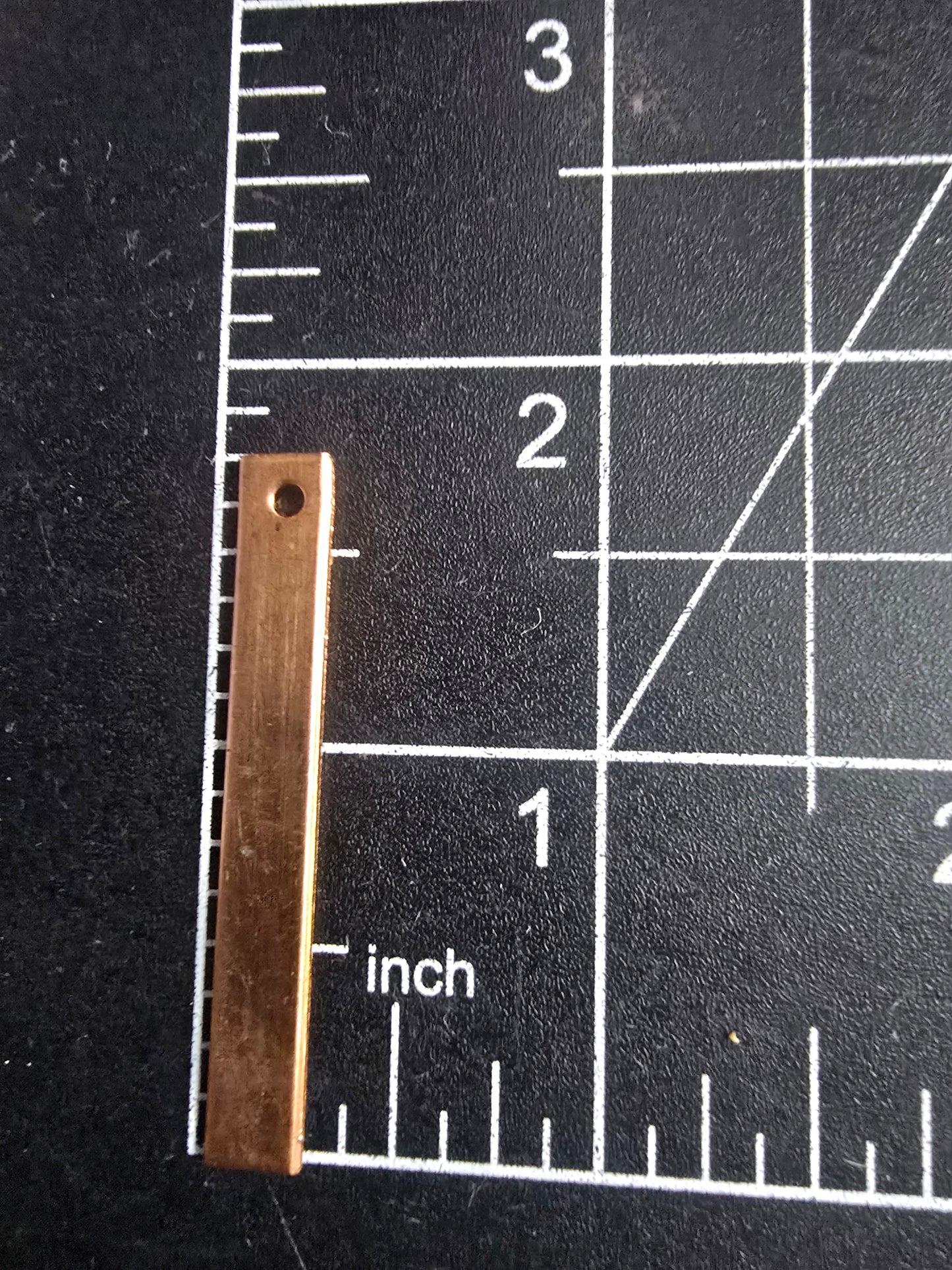 EV093 Copper Blank - Thin Rectangle with Hole