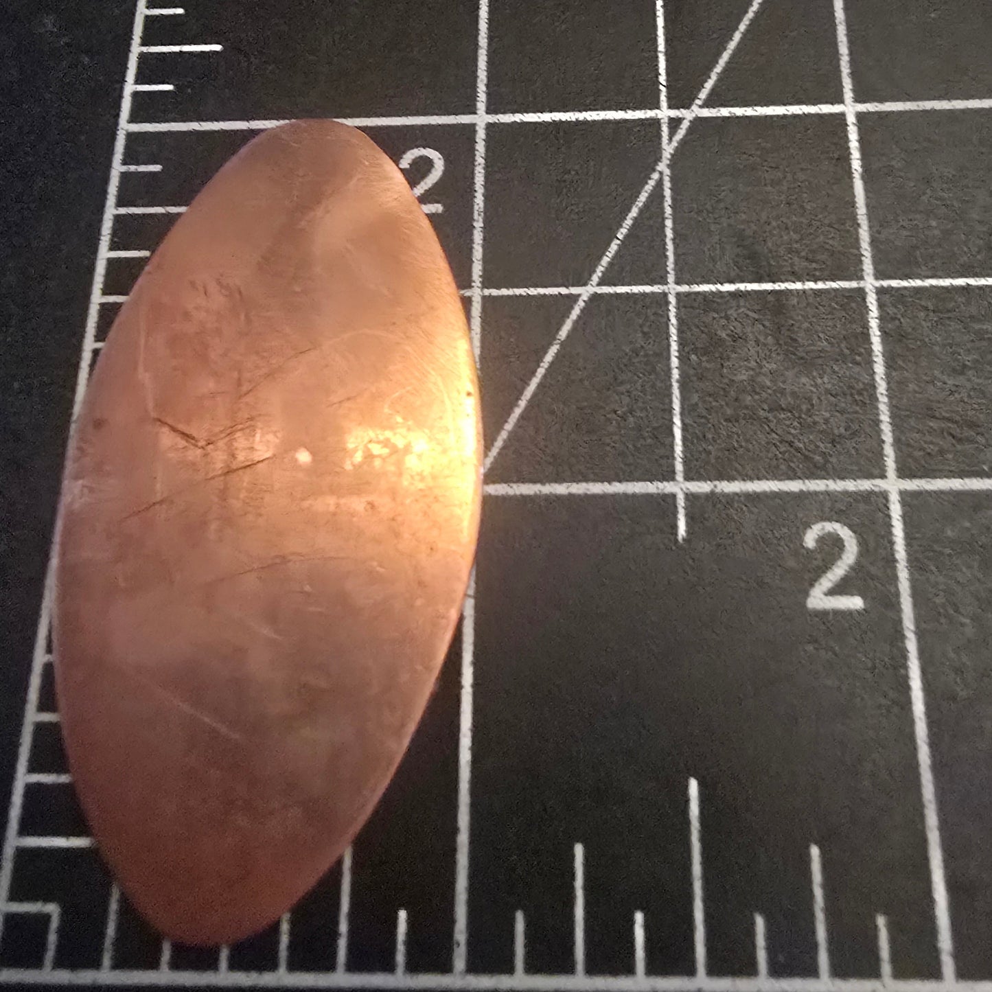 EV140 Copper Blank - Oval 2" x 1"