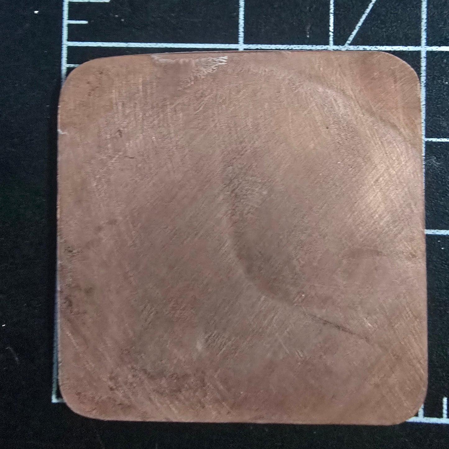 EV101 Copper Blank - Large Round Corner Square