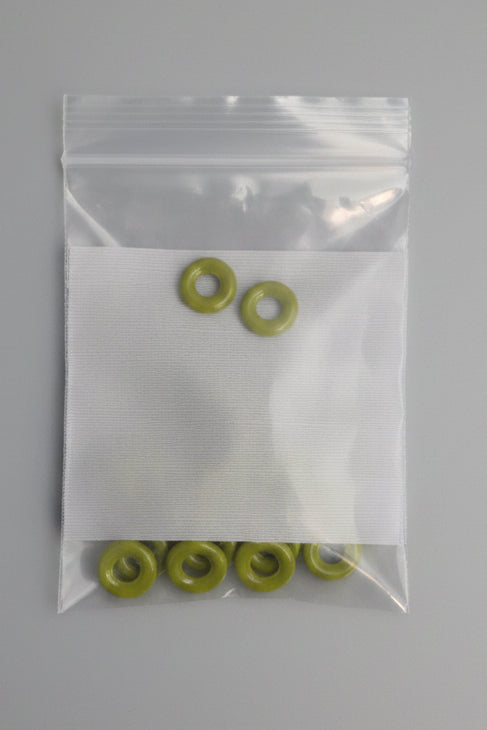 Czech Glass Donut Embellishments -  30 Pieces per Bag.