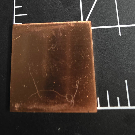 EV101 Copper Blank - 1" Square