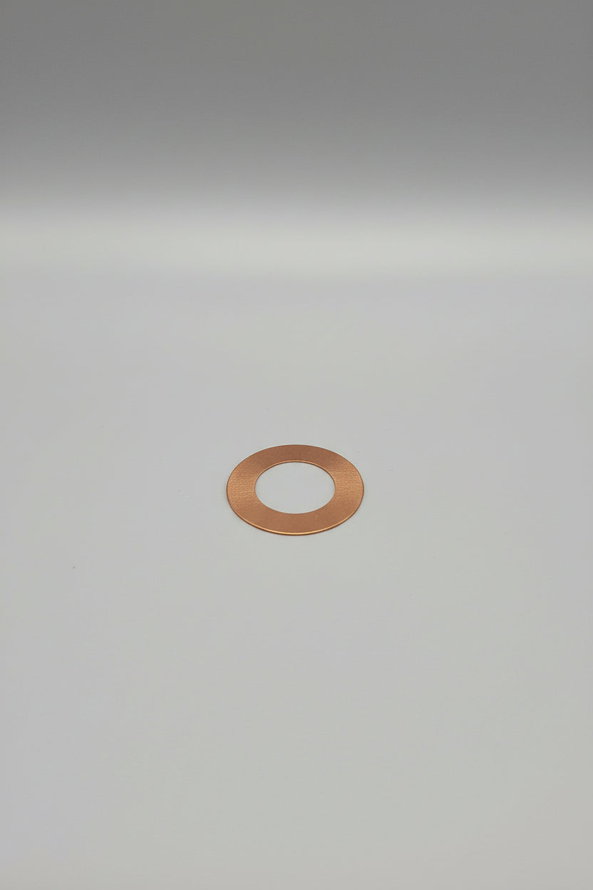 EV176 Carré en cuivre vierge - Coins arrondis 2,54 cm