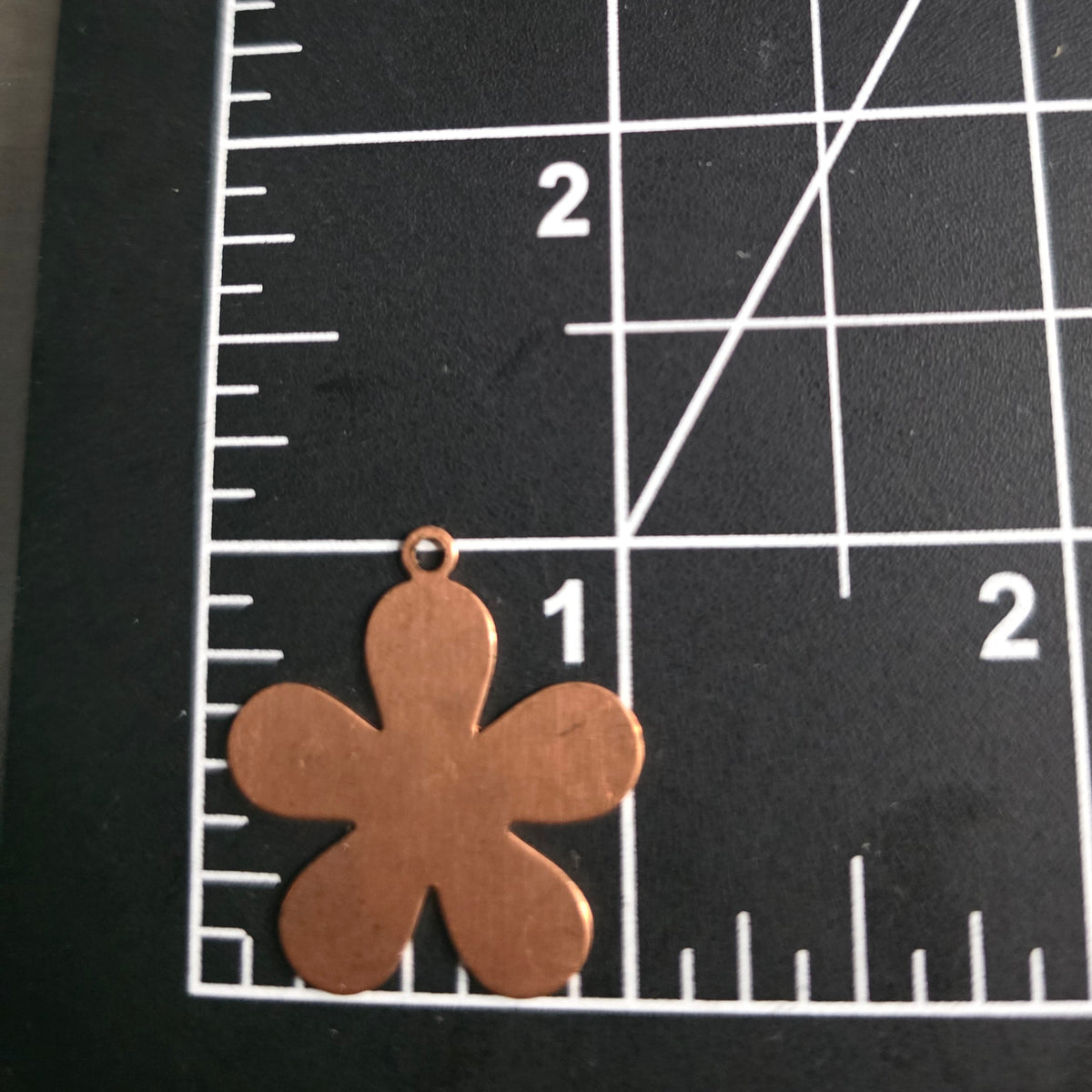 EV179 Copper Blank Nature - Flower with Loop