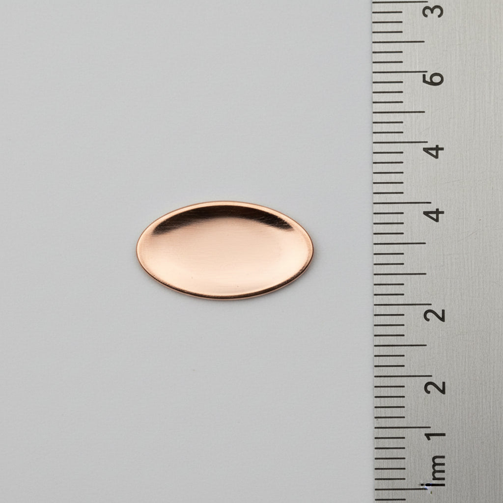 EV024 Copper Blank Oval  - Tiny Oval
