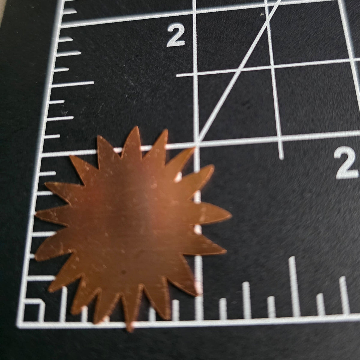 EV049 Ovale en cuivre vierge - Plat 2,5 cm x 3,8 cm