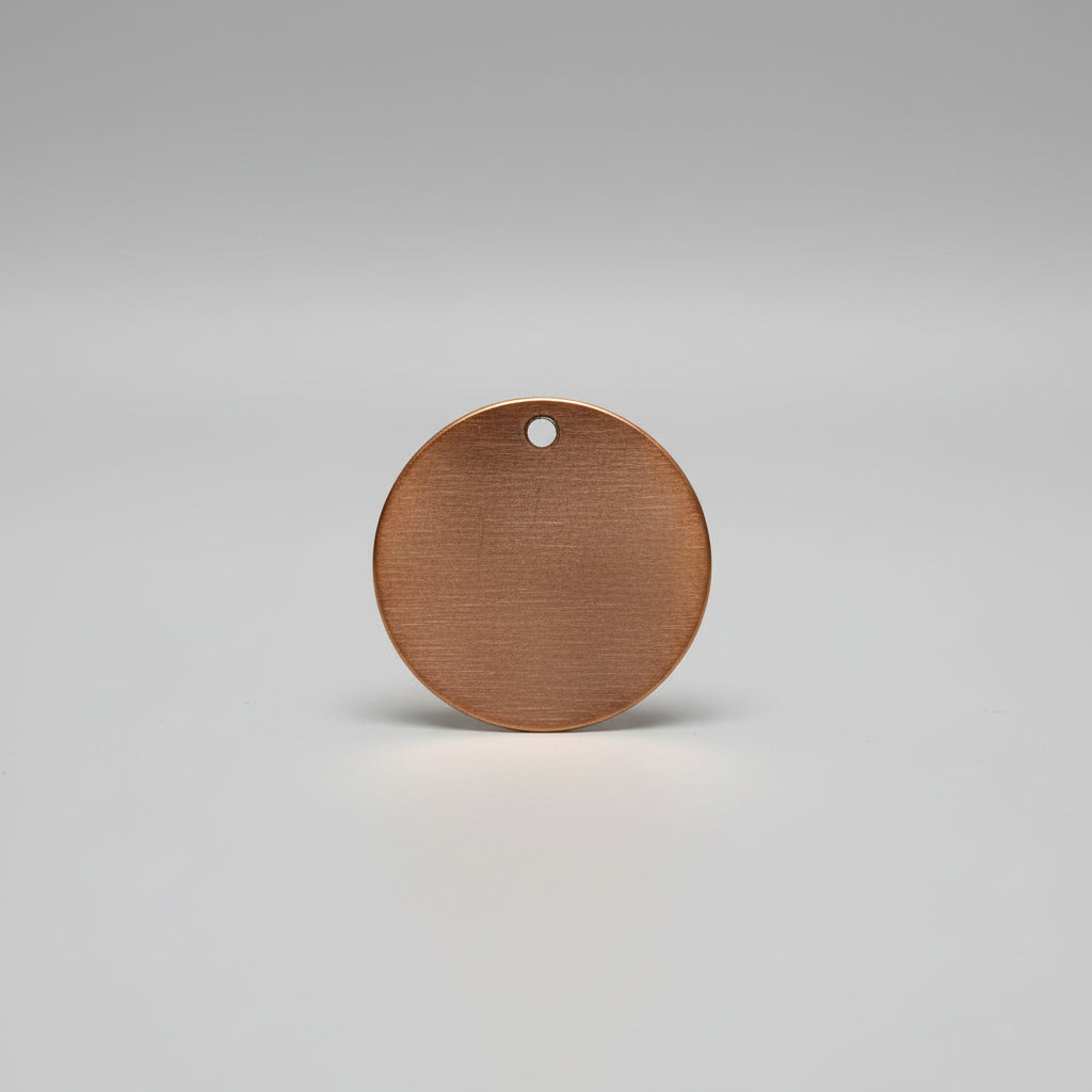 EV008 Copper Blank  - Circle -  "Defect Deal"