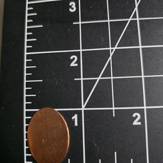 EV005 Copper Blank  - Small Oval