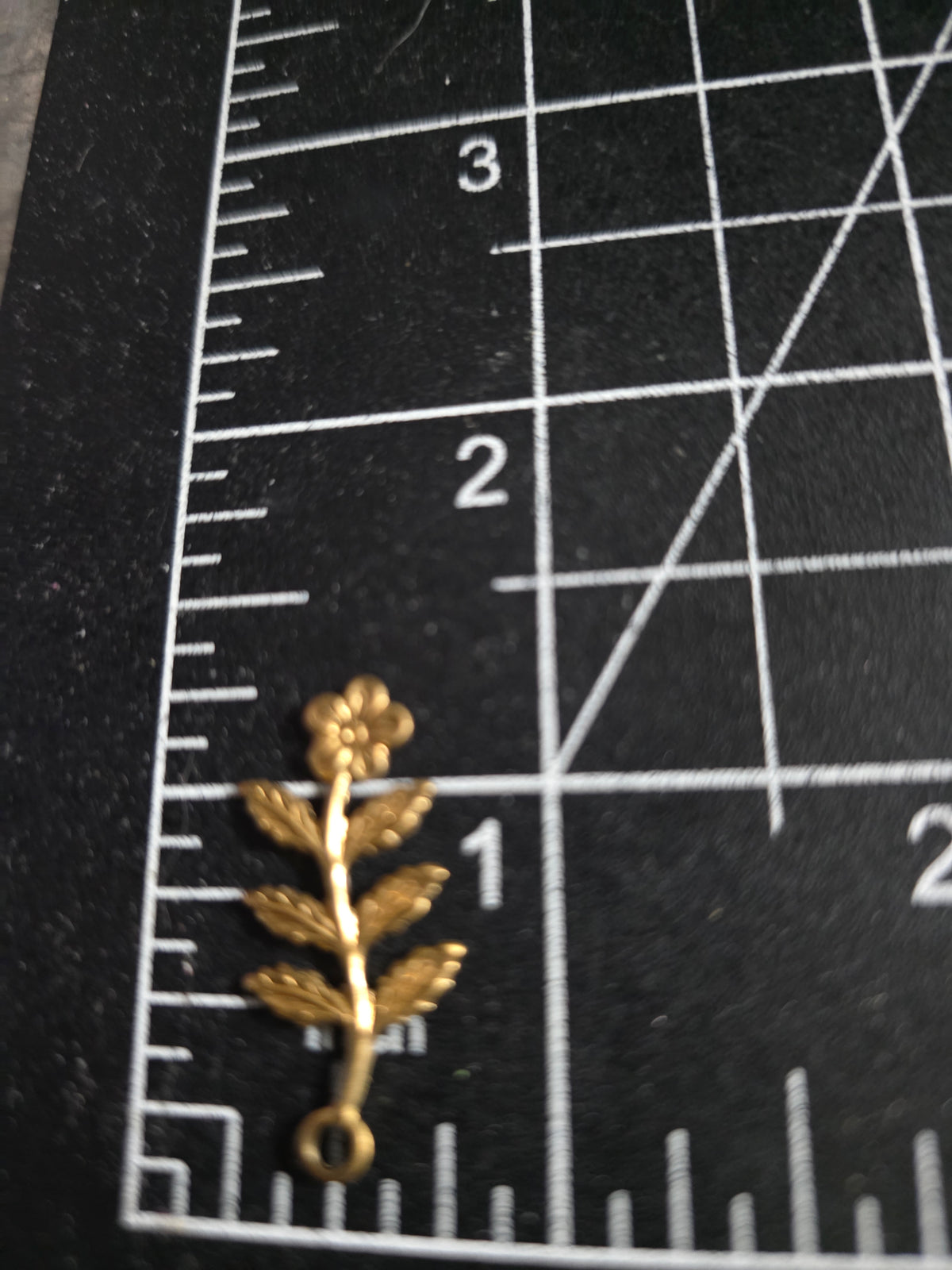 EVB102 Brass Blank for Powder Coat or Embellishment -  Flower with Loop