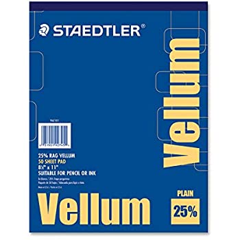 Staedtler-Mars -  25% Rag Vellum - Plain - 8.5x11"