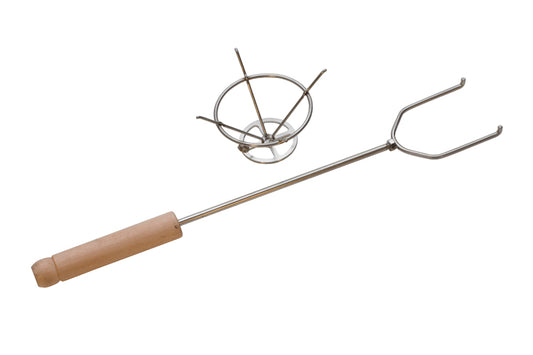 TOOL170 Amazing 2 In 1 Package!    Steel Torching Basket with Fork - The Best Kiln and Firing Tool.