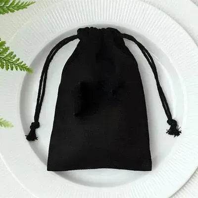 Pochette à bijoux en flanelle avec cordon de serrage Sac cadeau Pochette de rangement à cordon