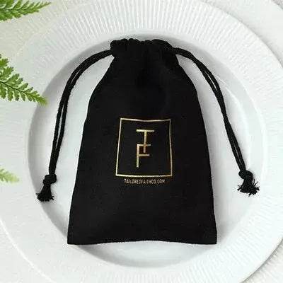 Pochette à bijoux en flanelle avec cordon de serrage Sac cadeau Pochette de rangement à cordon