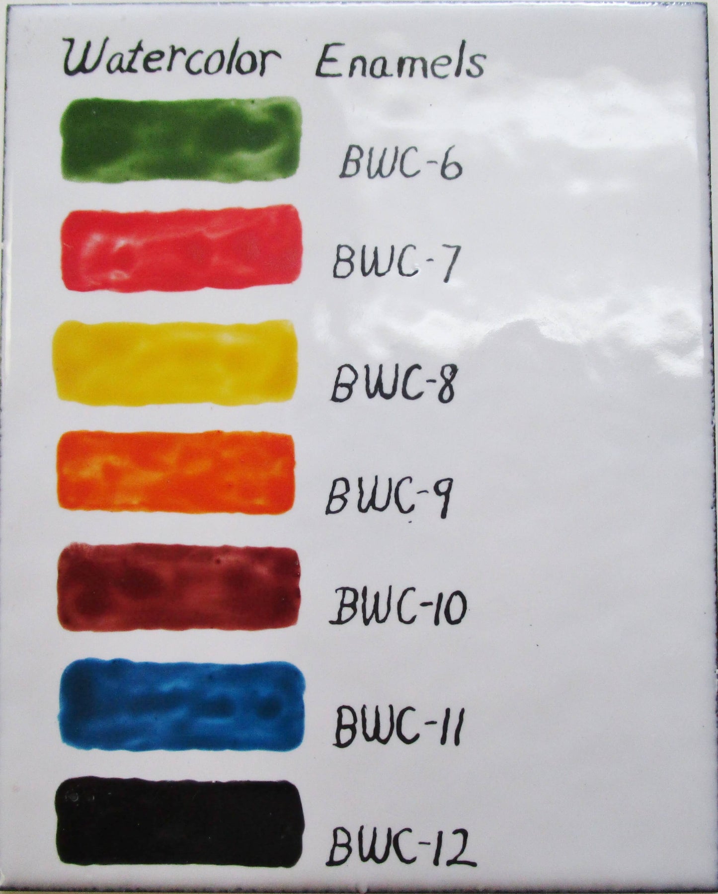BWC Watercolour Enamel Paint - 8 colours