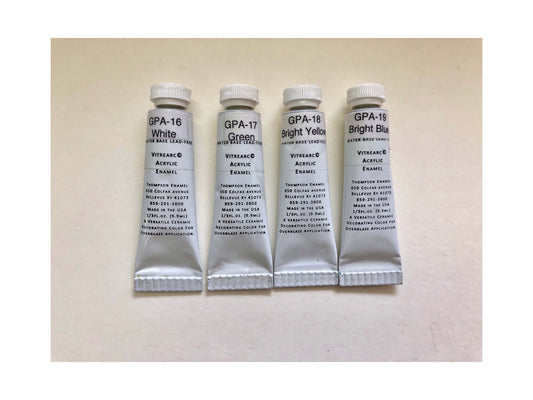 Glass Painting – Acrylic Enamels - 9 Pack.
